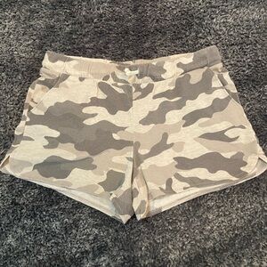 Old Navy Girl’s Camouflage Athletic Shorts - Gray